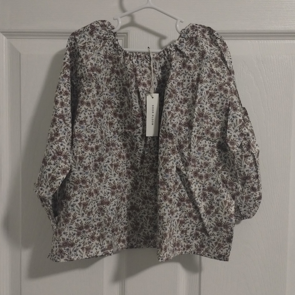 Soor Ploom Daisy Floral Blouse NWT 4Y
